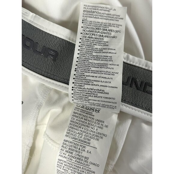 Under Armour Showdown Golf Pants Mens 42x30 White Straight Performance 1309545 - Picture 16 of 16
